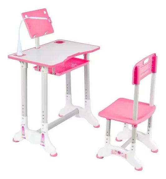 Pupitre Set De Mesa Y Escritorio Luz Led/porta Tablets Niños