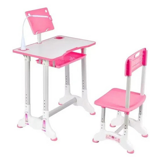 Pupitre Set De Mesa Y Escritorio Luz Led/porta Tablets Niños