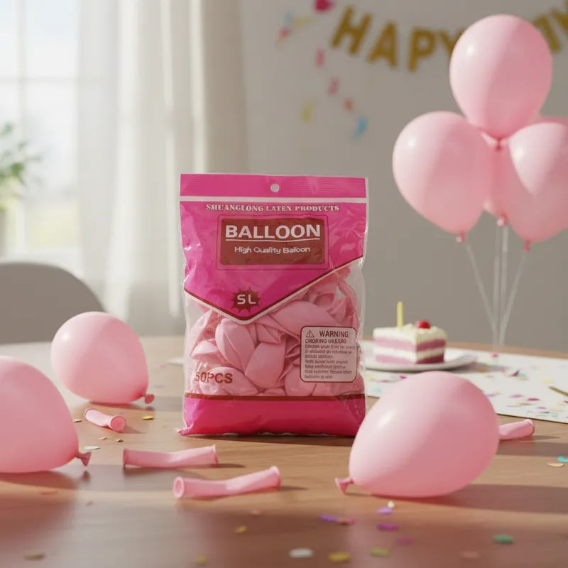Globos Látex Mate 50 Unidades Para Fiestas Y Decoraciones