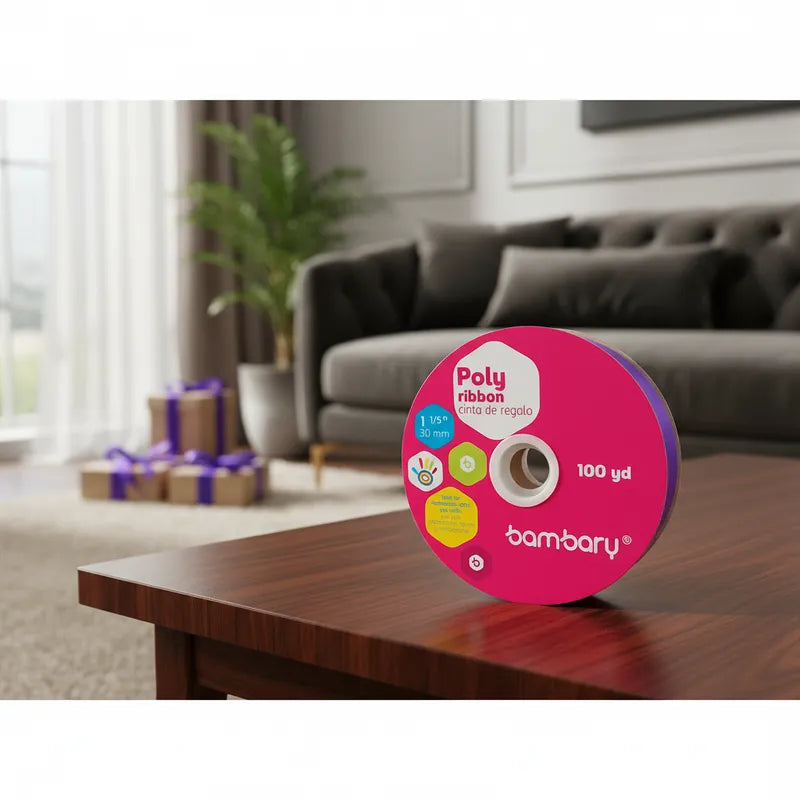 Cinta De Regalo De 30 Mm/100 Yardas Bambary