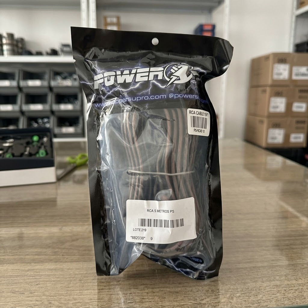 Cable Car Audio RCA 5 Metros Power Su