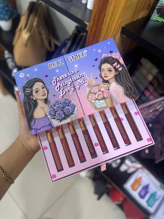 Paleta Sombras Y Labial Belzgmee 50 Tonos