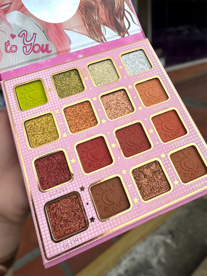 Paleta Sombras Shakira Karol G 16 tonos