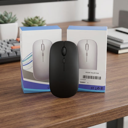 Mouse Inalámbrico Rgb Recargable Para Laptop Pc Computadora