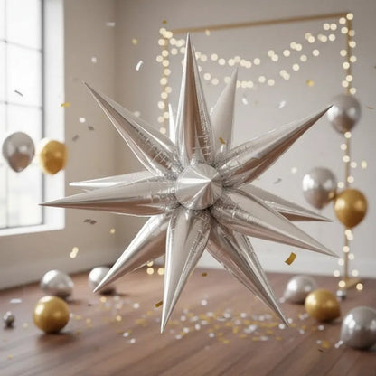 GLOBO METALIZADO ESTRELLA EXPLOSIVA 22 INCH