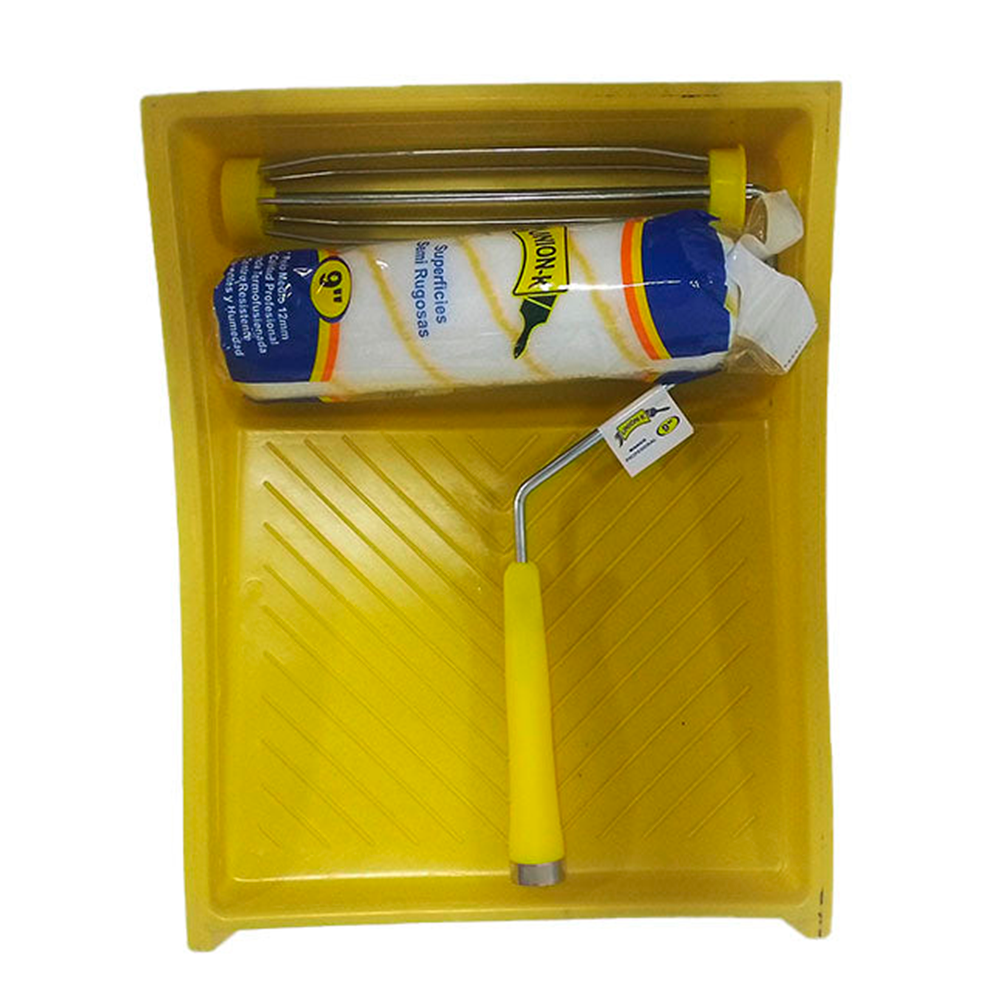 Kit Para Pintar Incluye Bandeja Plástica Y Rodillo Con Camisa