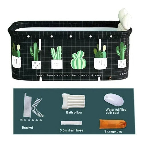 Bañera Portátil Plegable De Baño O Jardín Cactus Para Baño