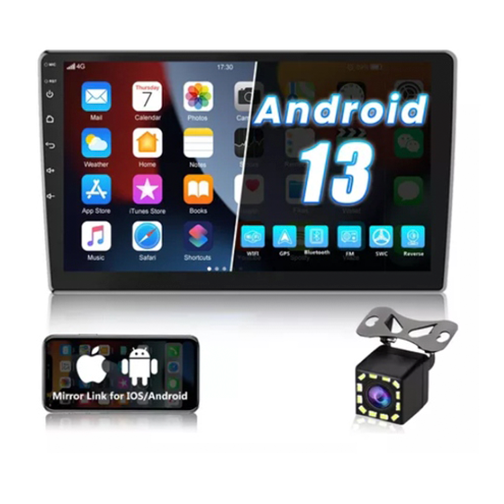 REPRODUCTOR DE PANTALLA ANDROID 13 7" PULGADAS INCLUYE CAMARA DE RETROCESO 4 LED