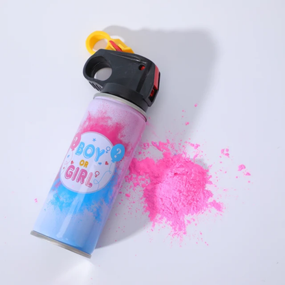Extinguidor De Polvo 250G Revelacion Genero Baby Shower Rosa