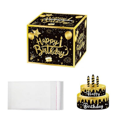 Caja De Dinero Sorpresa Happy Birthday Decorativa Fiesta