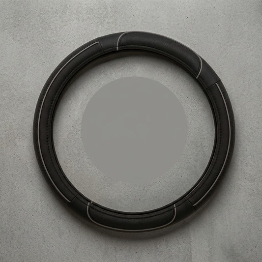 Forro De Volante Premium Negro con Gris