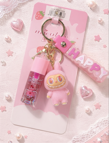 Brillo Labial Lip Gloss Labubu Micolor Lucky