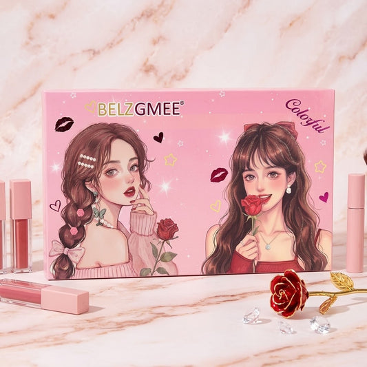 Paleta Sombras Y Labial Belzgmee Yalrp 50