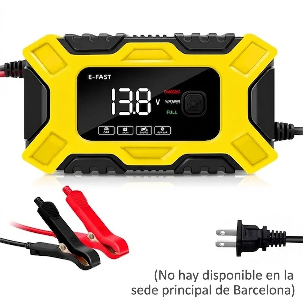 CARGADOR INTELIGENTE DE BATERIA PARA CARRO 12V