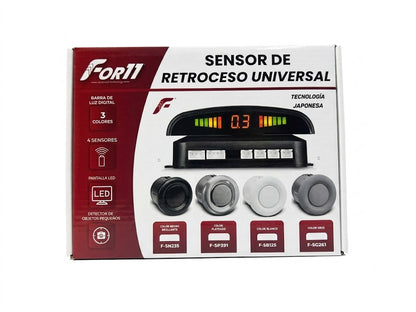Sensor De Aproximación Retroceso Con Barra De Luz Universal Gris