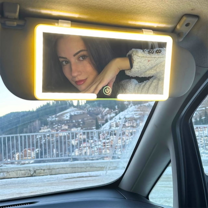 ESPEJO LED DE MAQUILLAJE PARA VISERA DE CARRO