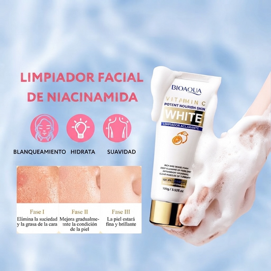Jabon Facial Vitamina C bioaqua Aclarante 100g