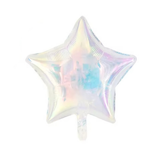 GLOBO METALIZADO ESTRELLA ALUMBRANTE IRIDESCENTES 18 INCH