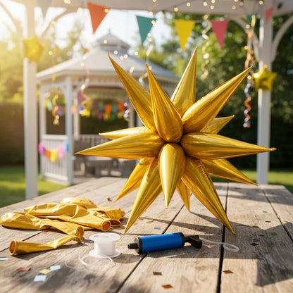GLOBO METALIZADO ESTRELLA EXPLOSIVA 22 INCH