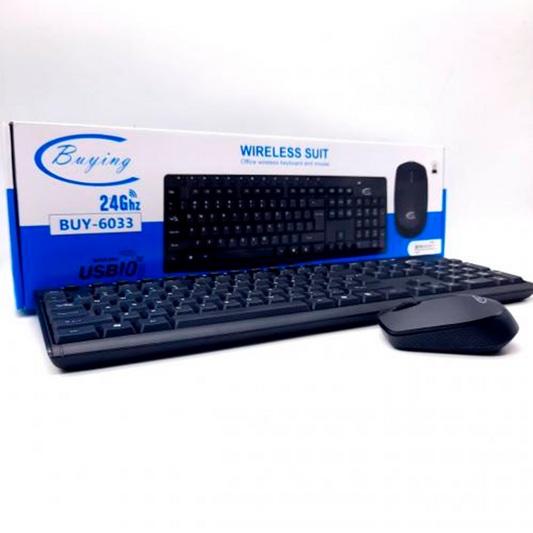 Combo De Teclado Y Mouse Inalámbrico Biojee W100 Wireless Usb