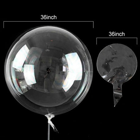 GLOBOS BURBUJAS DE DIFERENTES MEDIDAS 10" 18" 36"