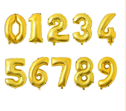 NUMERO DORADO 16 PULGADAS