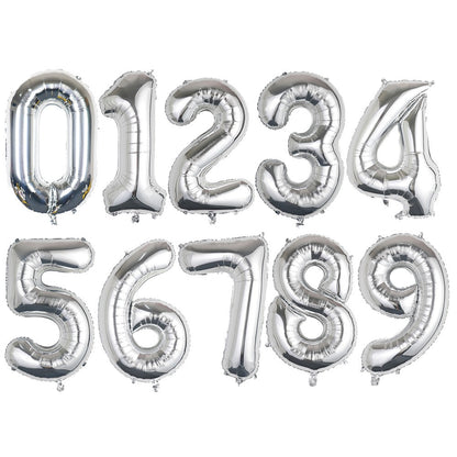 NUMERO PLATEADO 16 PULGADAS