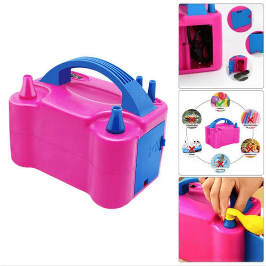 INFLADOR ELÉCTRICO DE GLOBOS 2 BOQUILLAS 600W