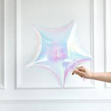 GLOBO METALIZADO ESTRELLA ALUMBRANTE IRIDESCENTES 18 INCH