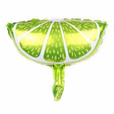GLOBO METALIZADO 14 16 INCH LIMON