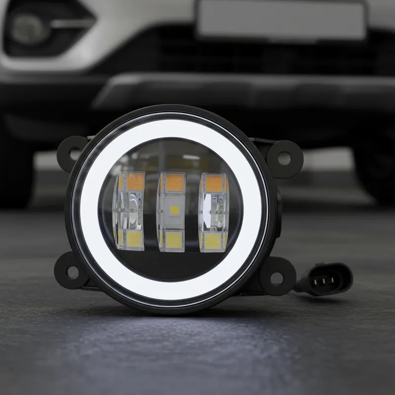 Faros Antinieblas 30w Ojo De Angel 4inches Alta/baja H4