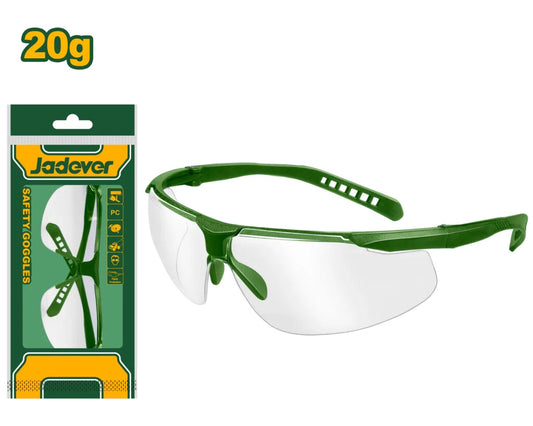 Lentes De Seguridad Transparentes Ligero De 20gramos Jadever