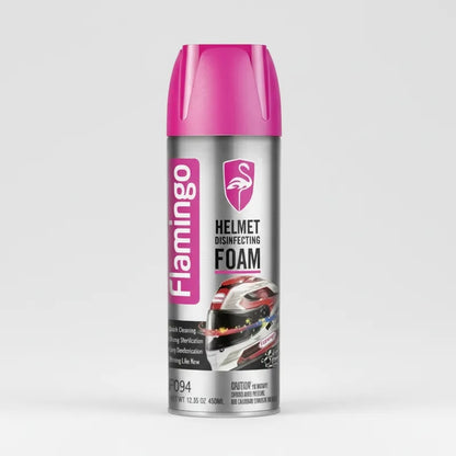 ESPUMA DESINFECTANTE  LIMPIADORA PARA CASCO DE MOTOS FLAMINGO