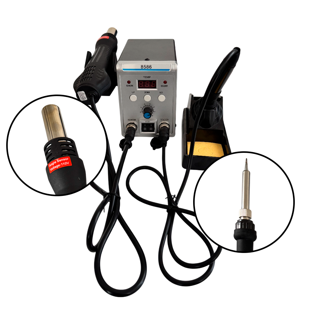 Maquina De Soldar Y Estacion De Calor 2 en 1 De 700W + accesorios