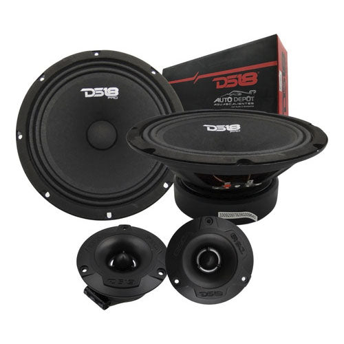 Combo Par Medios 6.5 Inch Mas Par Tweeter 1 Inch Ds18 Progm6