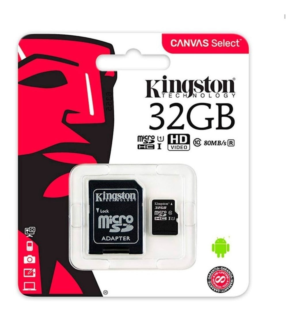 MEMORIA MICRO SD DE 32GB ALMACENAMIENTO