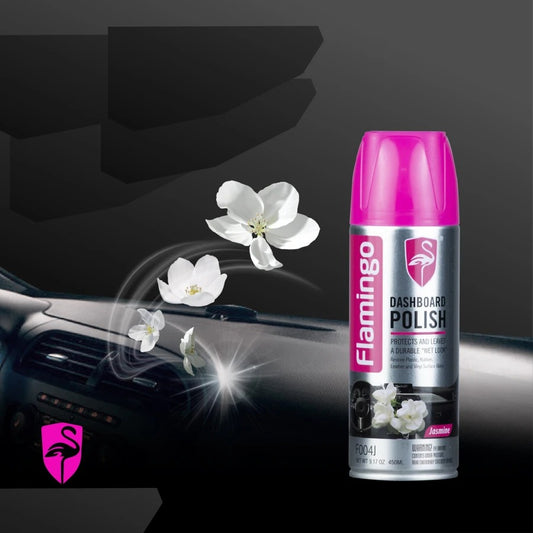 SPRAY ABRILLANTADOR DE TABLERO FLAMINGO AROMA JASMINE