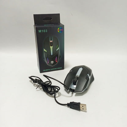 MOUSE GAMER ALAMBRICO CON LUCES