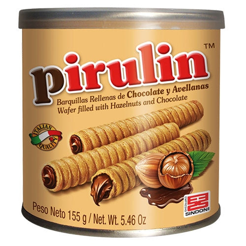 Pirulin De Lata De 155 Gramos Barquilla Rellena De Chocolate