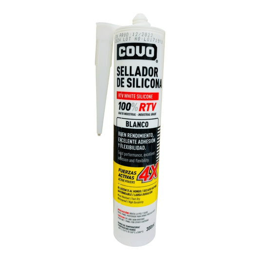 SILICON SELLADOR TRANSPARENTE COVO CARTUCHO DE 300ML