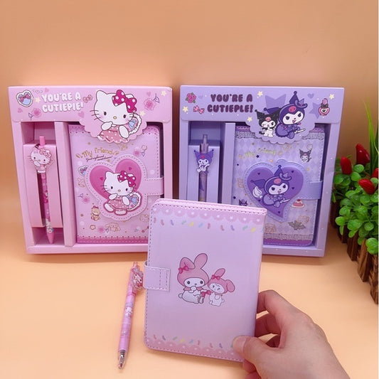 KIT DE DIARIO O AGENDA PAR NIÑAS CON BOLIGRAFO