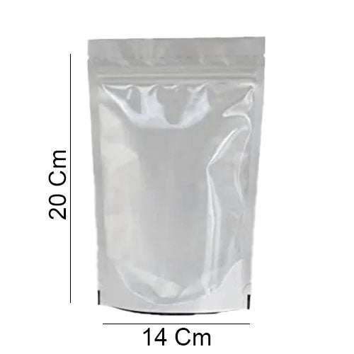Bolsas Doypack Zipper Silver De 100 Unidades