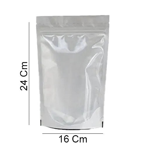 Bolsas Doypack Zipper Silver De 100 Unidades