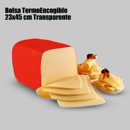 Bolsas Termoencogibles Para Barras De Queso 23x45cm 100und