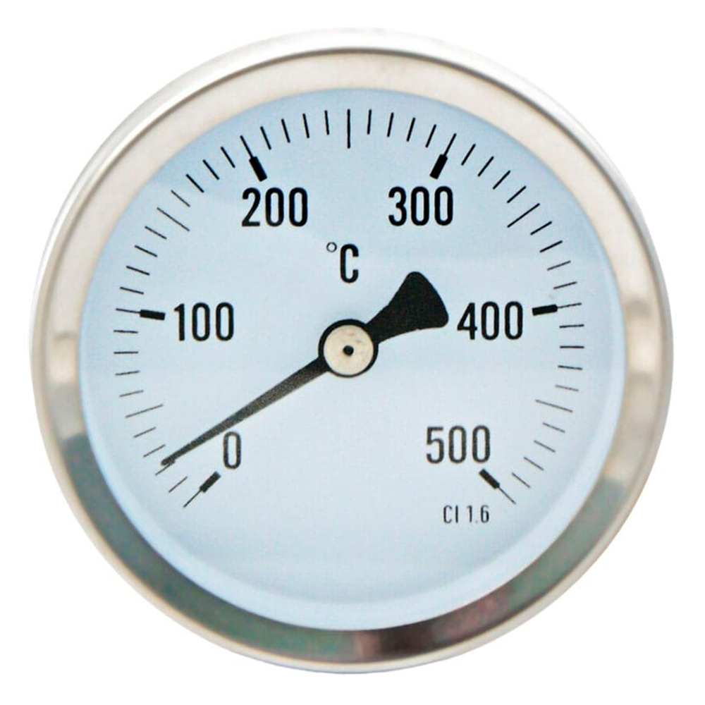TERMOMETRO PARA HORNO DE 500 GRADOS ACERO INOXIDABLE