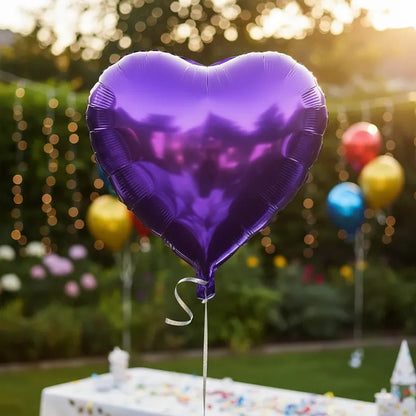 Globo Metalizado Corazón Liso 18 Pulgadas Fiestas/arreglos