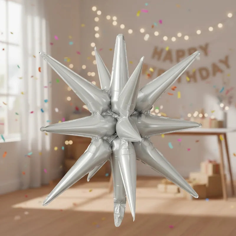 GLOBO METALIZADO ESTRELLA EXPLOSIVA 22 INCH