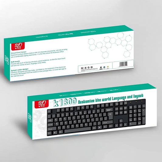 TECLADO BASICO ALAMBRICO USB PARA COMPUTADORA