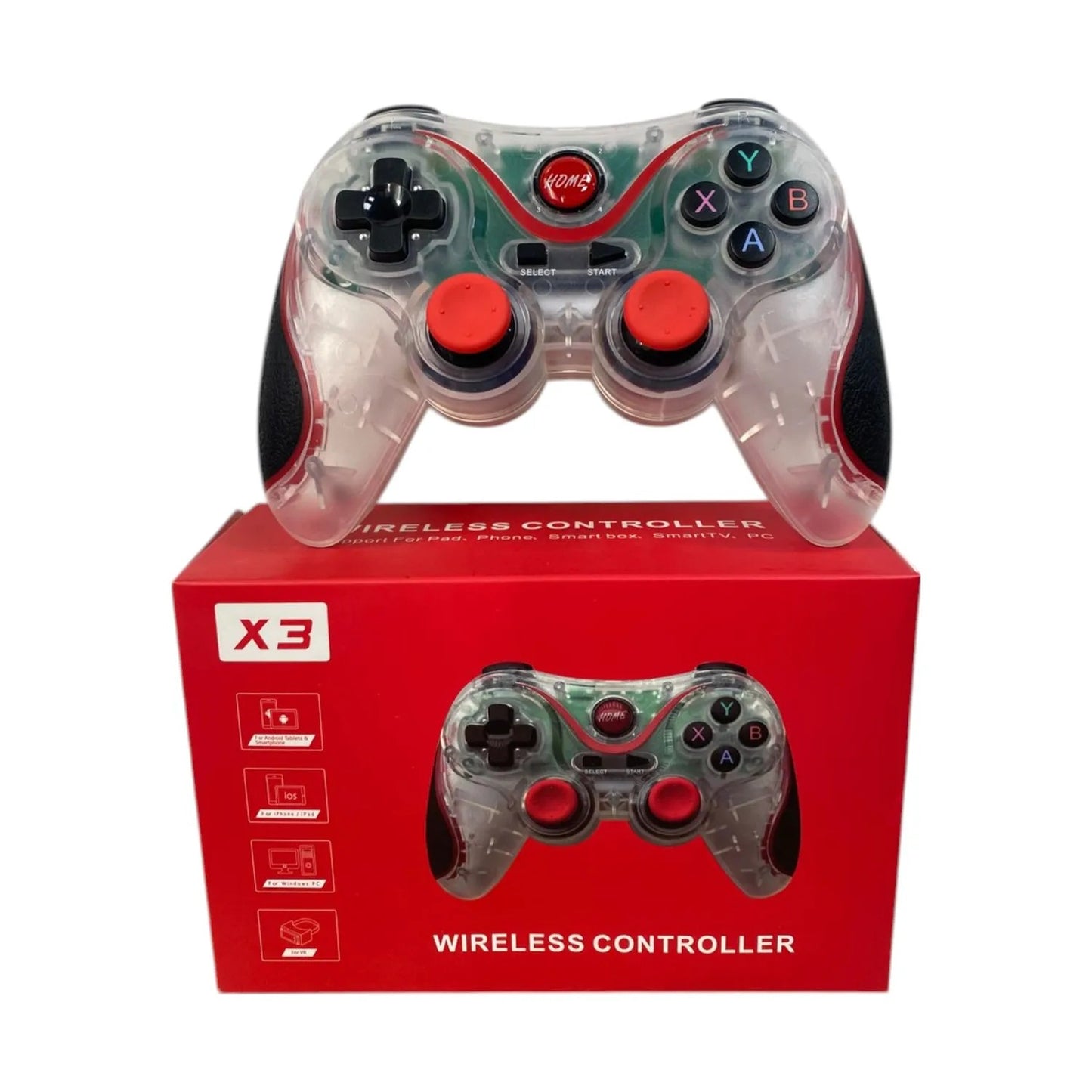 CONTROL INALAMBRICO X3 GAMER SOPORTE PARA TELEFONOS