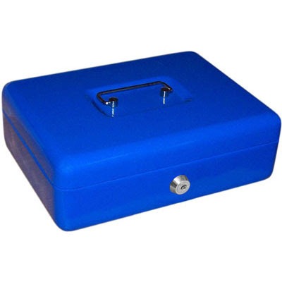 CAJA CHICA METALICA SEGURIDAD CON LLAVES DE 30x24CM